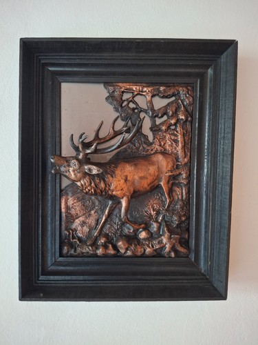 Hirsch relief bild - relief, 1910