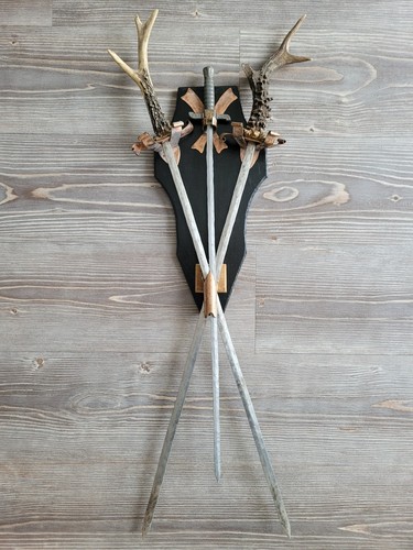 Wanddeko geweih mit - wanddeko, schwertern