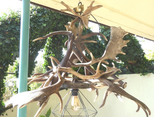 Große deckenlampe mit echtem - große,